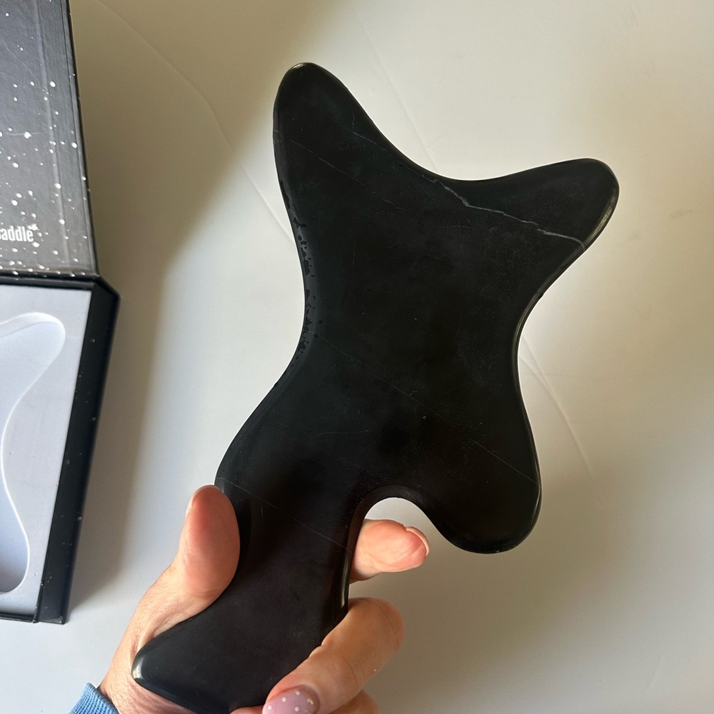 HEAT HEALER Black Stone Lymphatic Body Paddle Gua Sha - Picture 4 of 4